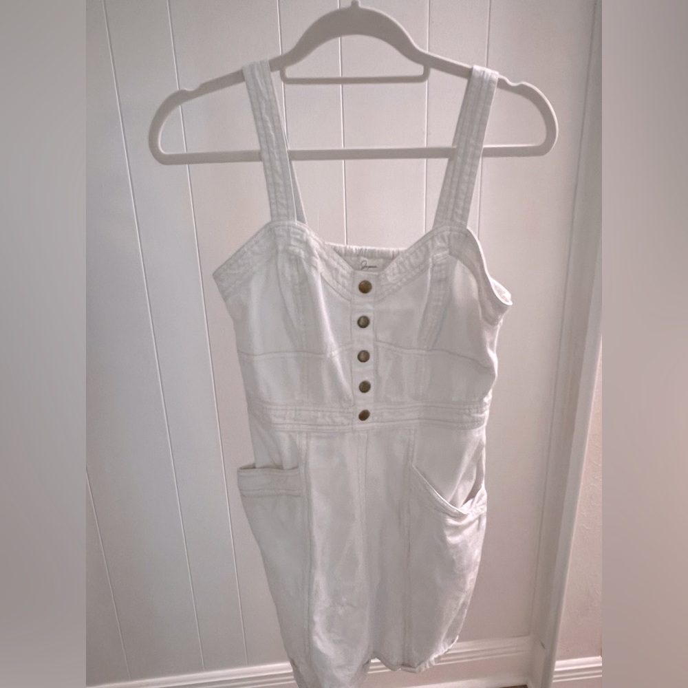 White Denim Dress